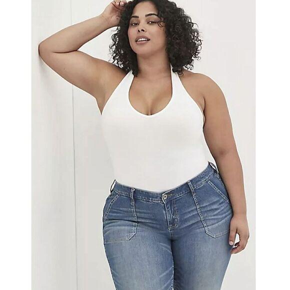 Torrid Vintage Stretch Mid Rise Raw Hem Crop Boyfriend Jeans Size 12 - Picture 6 of 14